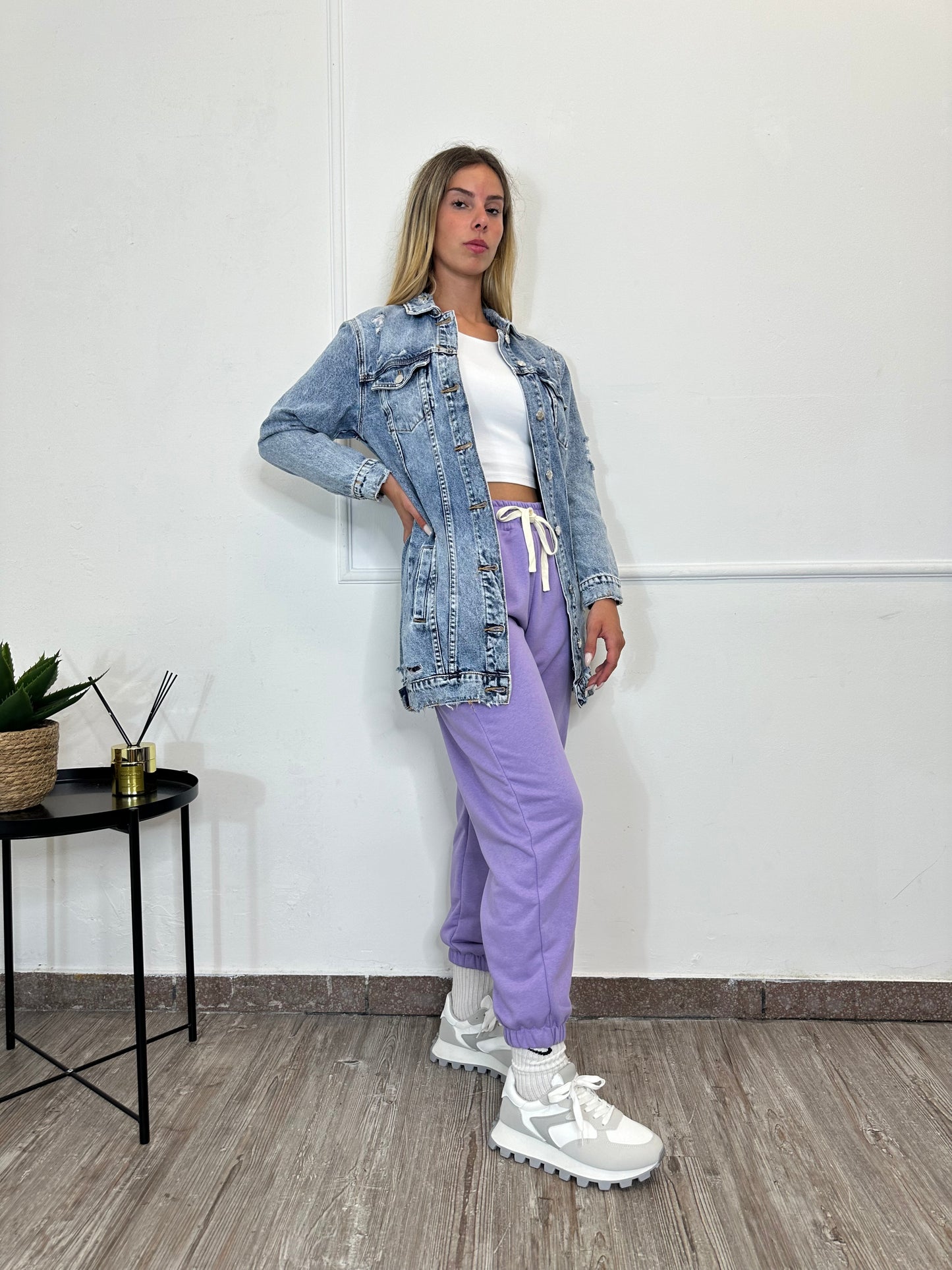 GIACCA DI JEANS LUNGA