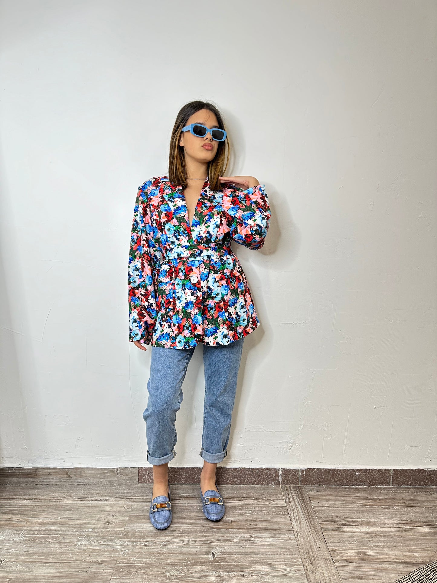 ABITO BLAZER FIORI