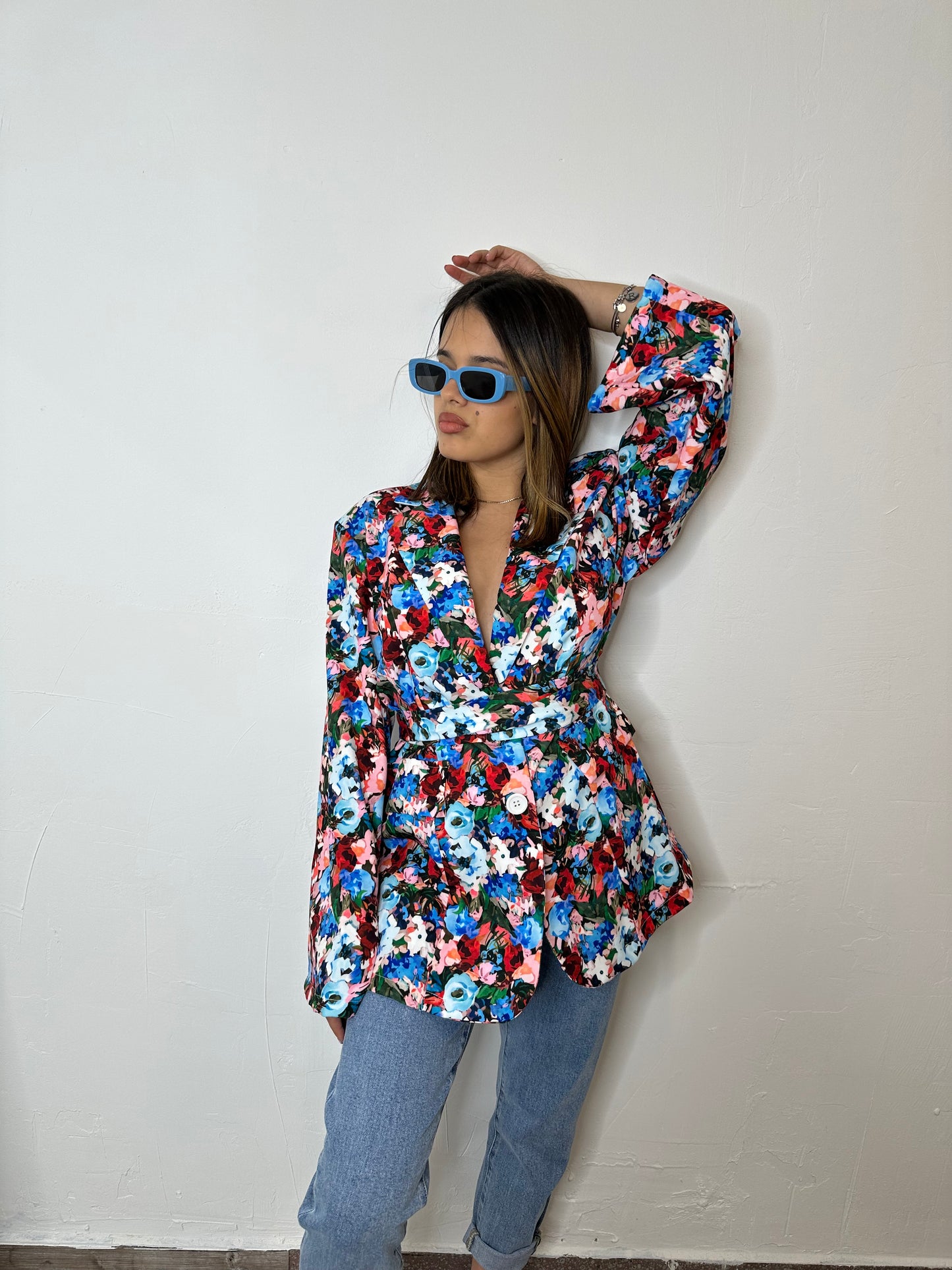 ABITO BLAZER FIORI