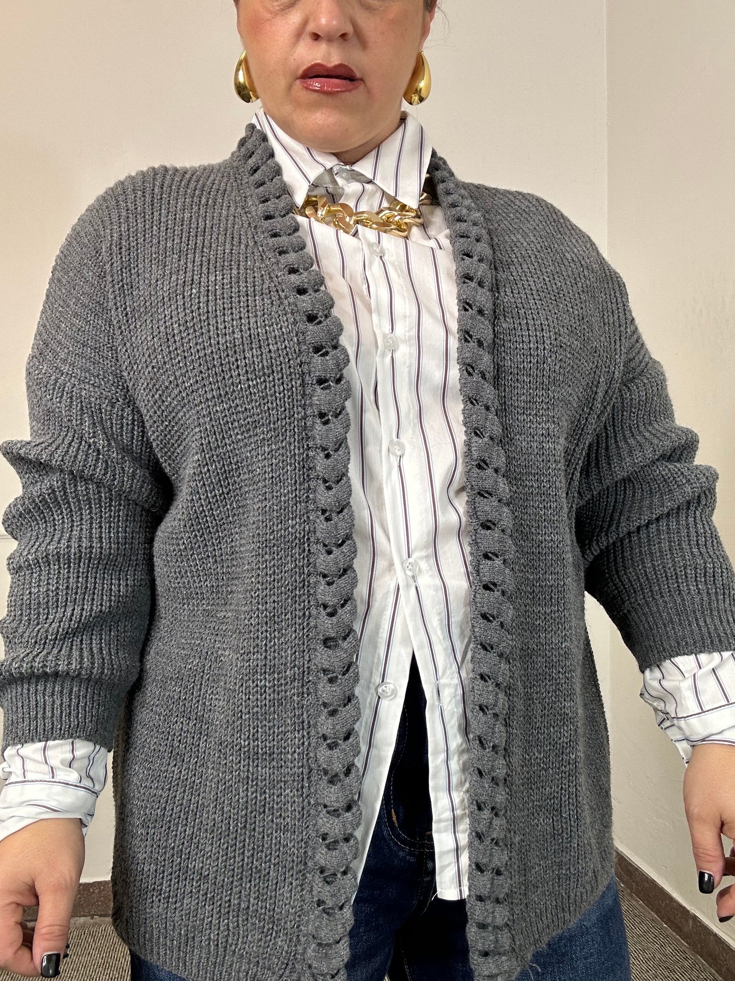 CARDIGAN TRECCIA