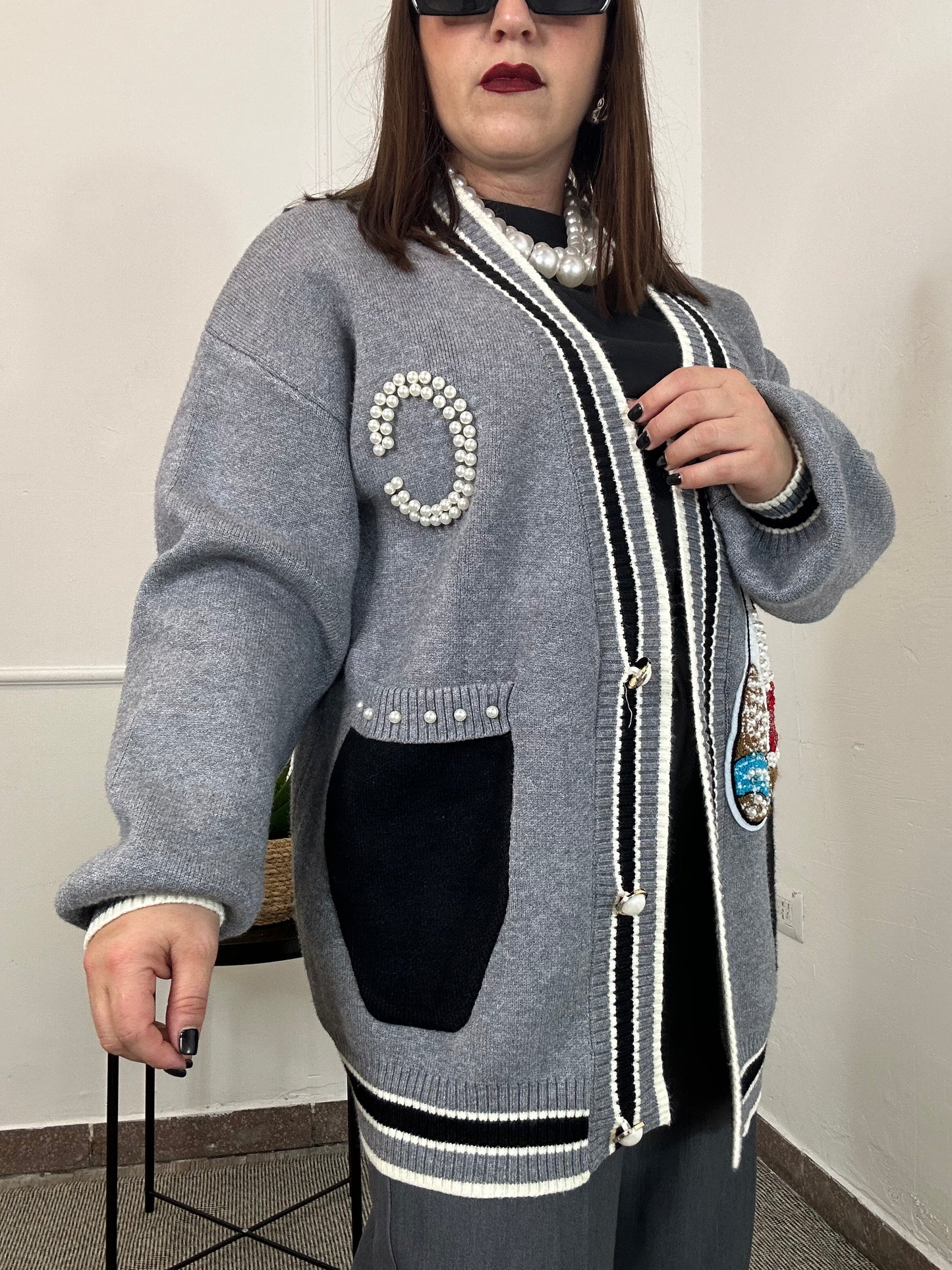 CARDIGAN ORSETTO